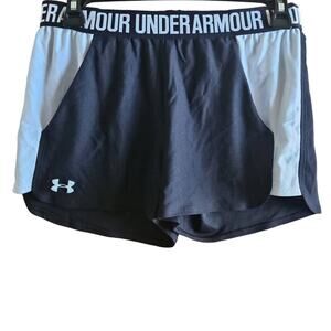 Under armour Black and White Loose Fit Athletic Shorts Size Small